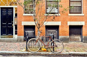 Street at Beacon Hill neighborhood, Boston